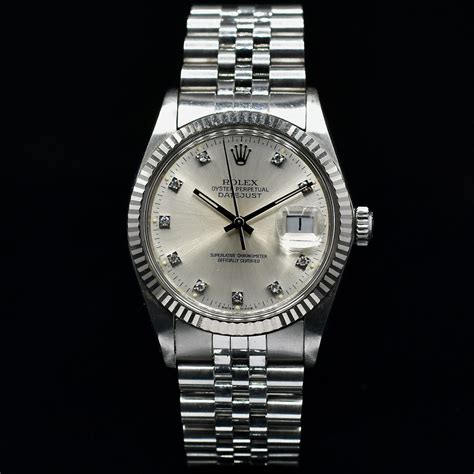 rolex datejust 16014 diamond dial|rolex datejust 16014 price.